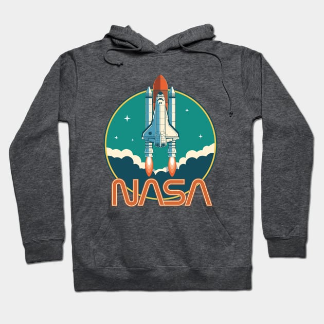 Retro nasa hoodie cheap